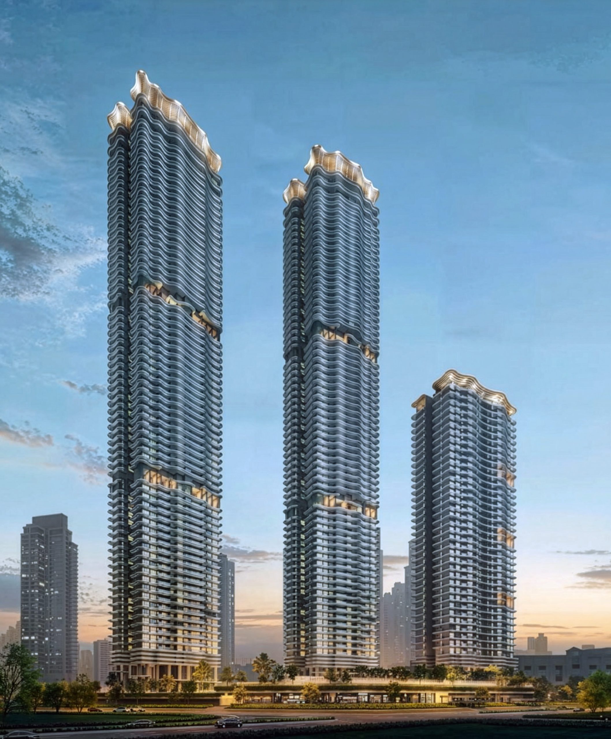 The iconic twin towers of Zyon Grand, an architectural masterpiece in Singapore.